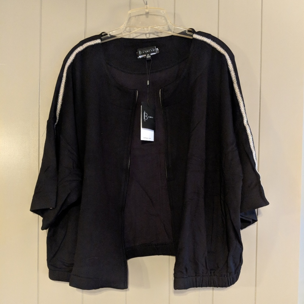 B Collection by Bobeau zip cardigan